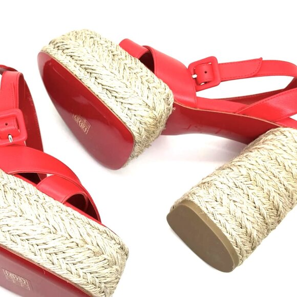 Christian Louboutin Super Mariza 130 Platform Espadrille  Christian Louboutin SUPER MARIZA 130 Platform Heels Espadrille Sandal Shoes